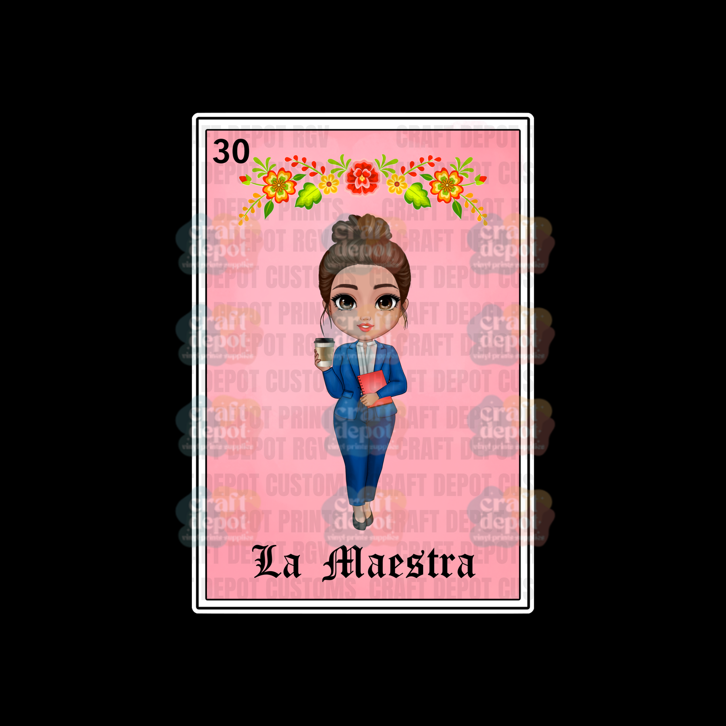 DTF PRINT- Loteria-La Maestra