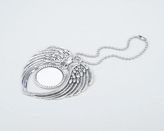 Angel Wing Mirror Charm-SUBLIMATION- 1 sided